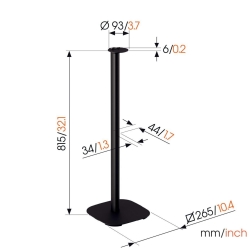 SFS4113B Padlóállvány Sonos ERA100, fekete