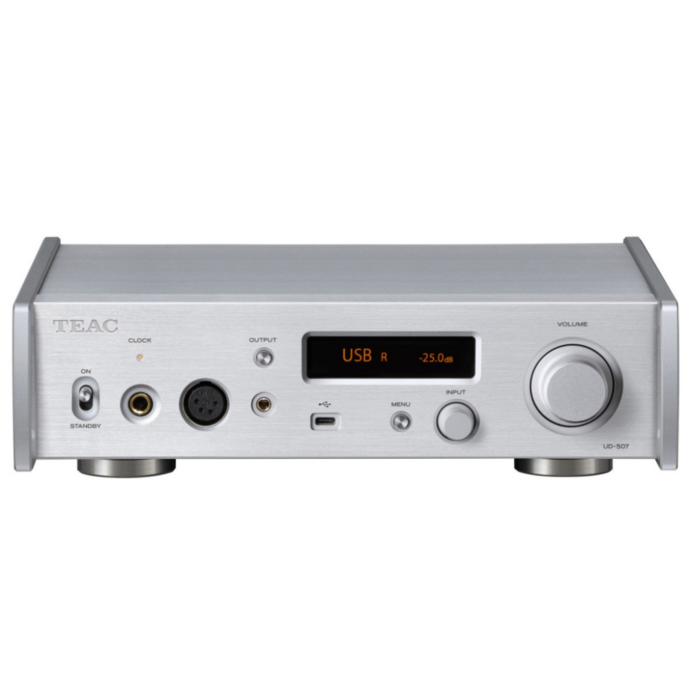 UD-507-X USB DAC, előerősítő és fejhallgató erősítő, ezüst
