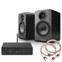 Stereo Box E, Acoustic Energy AE100 mkII - Komplett hifi összeállítás, fekete-fekete