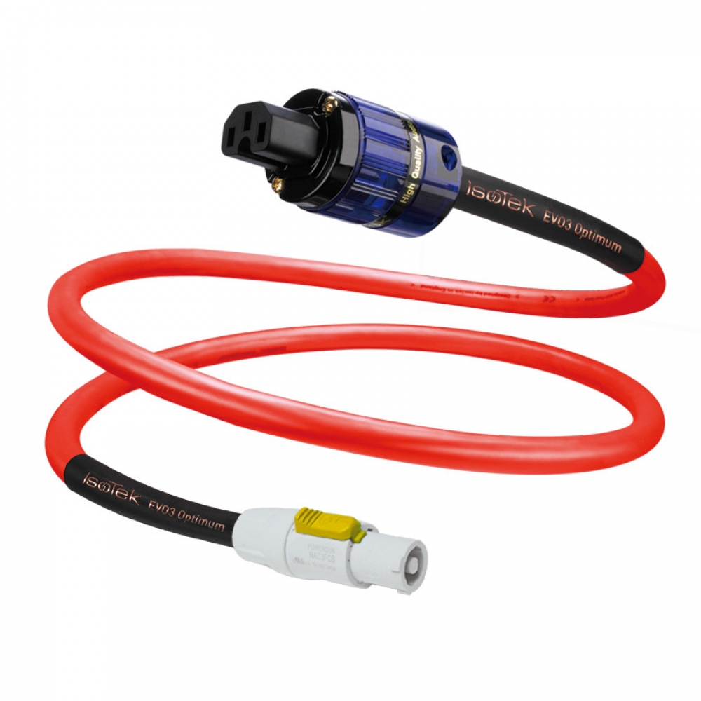 EVO3 Optimum SystemLink - toldókábel, Neutrik powerCON -> IEC C15, 50 cm