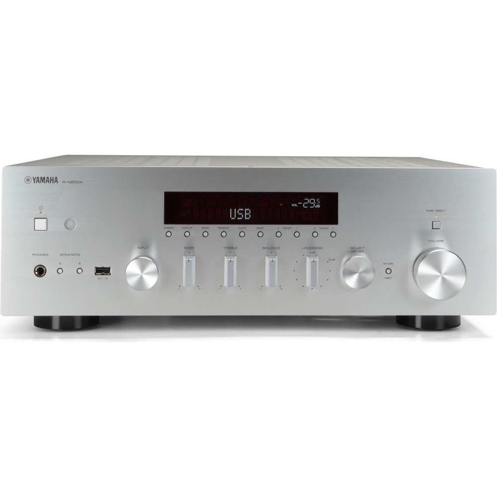 R-N600A sztereó hálózati rádióerősítő, ezüst