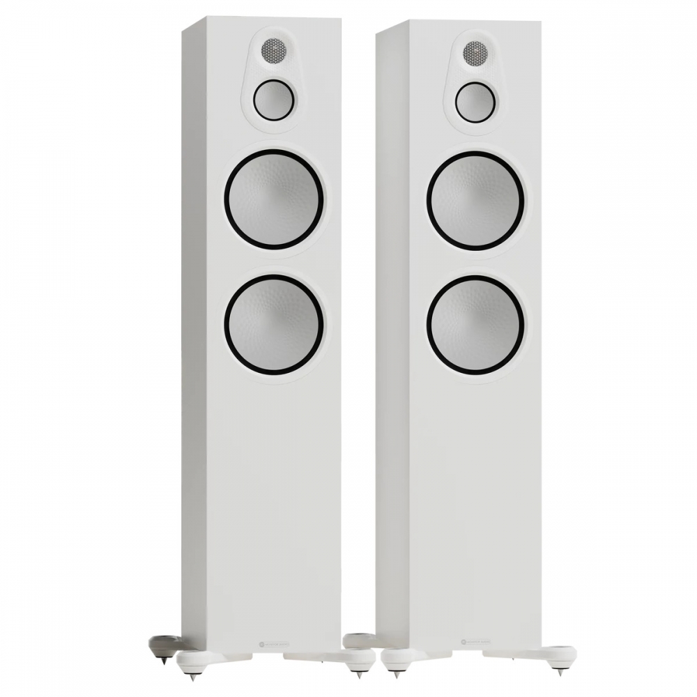 SILVER 500 8G háromutas Hi-Fi álló hangsugárzó pár, szaténfehér