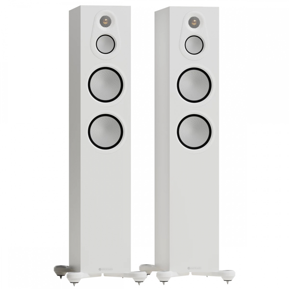 SILVER 300 8G háromutas Hi-Fi álló hangsugárzó pár, szaténfehér