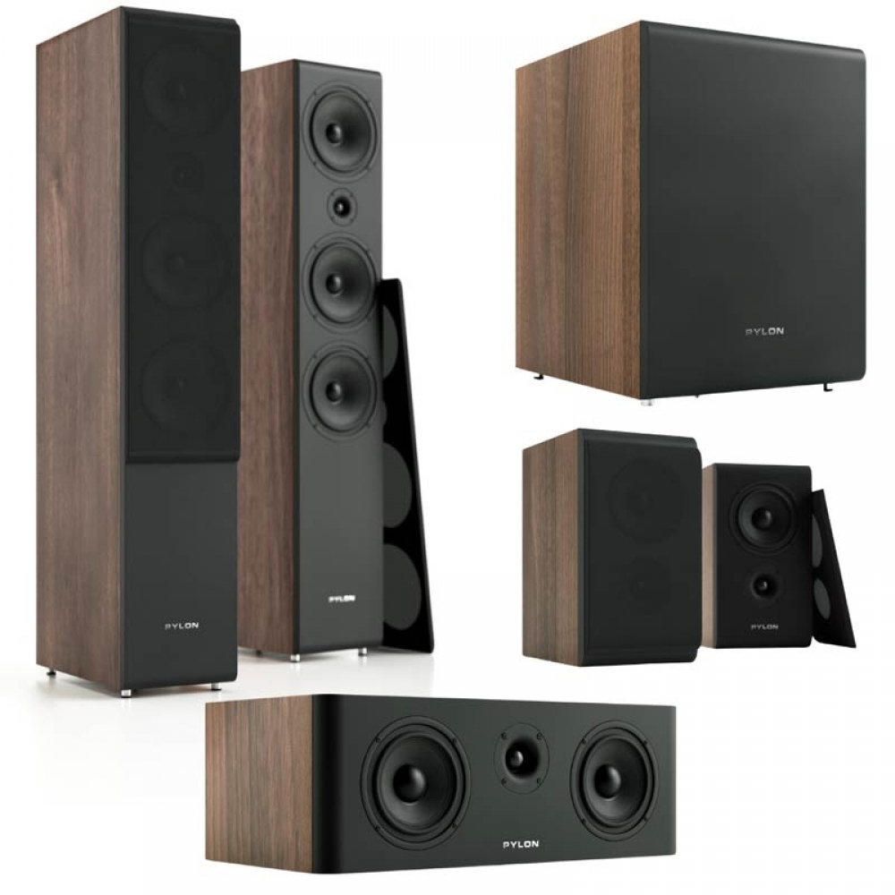 Opal 30 + Opal Sat + Opal Center + Opal Sub 5.1 házimozi hangfalszett, dió