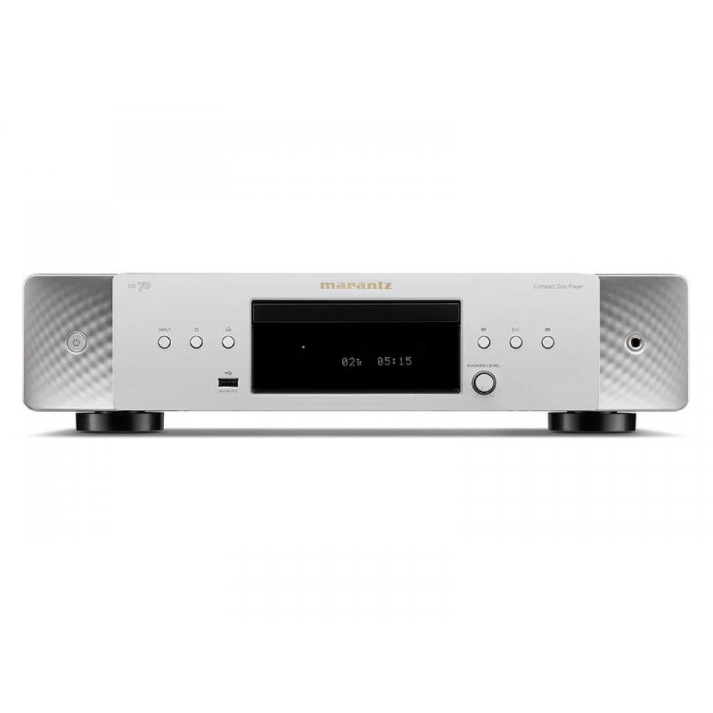 CD 70 CD-lejátszó beépített DAC-kal és USB lejátszással, ezüst/arany