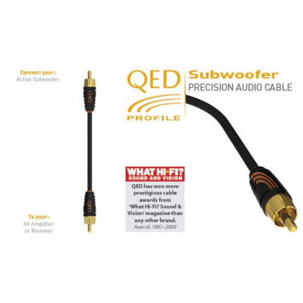 QE5101 QED PROFILE Subwoofer kábel [RCA M - RCA M] – 3.0m