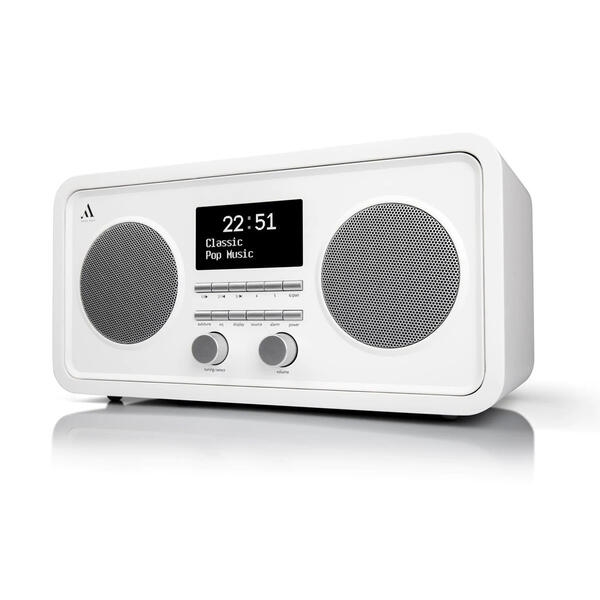 RADIO 3 Hordozható digitális rádió, fehér