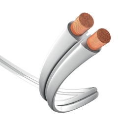 Premium 2x4mm hangfalkábel, fehér ár / fm